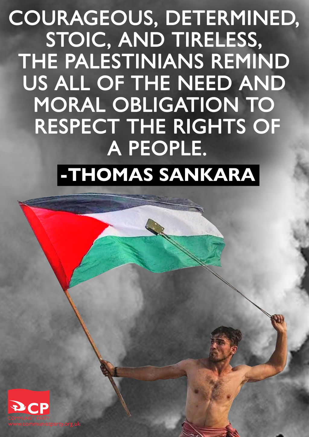 CPB Thomas Sankara on Palestine by Party9999999 on DeviantArt