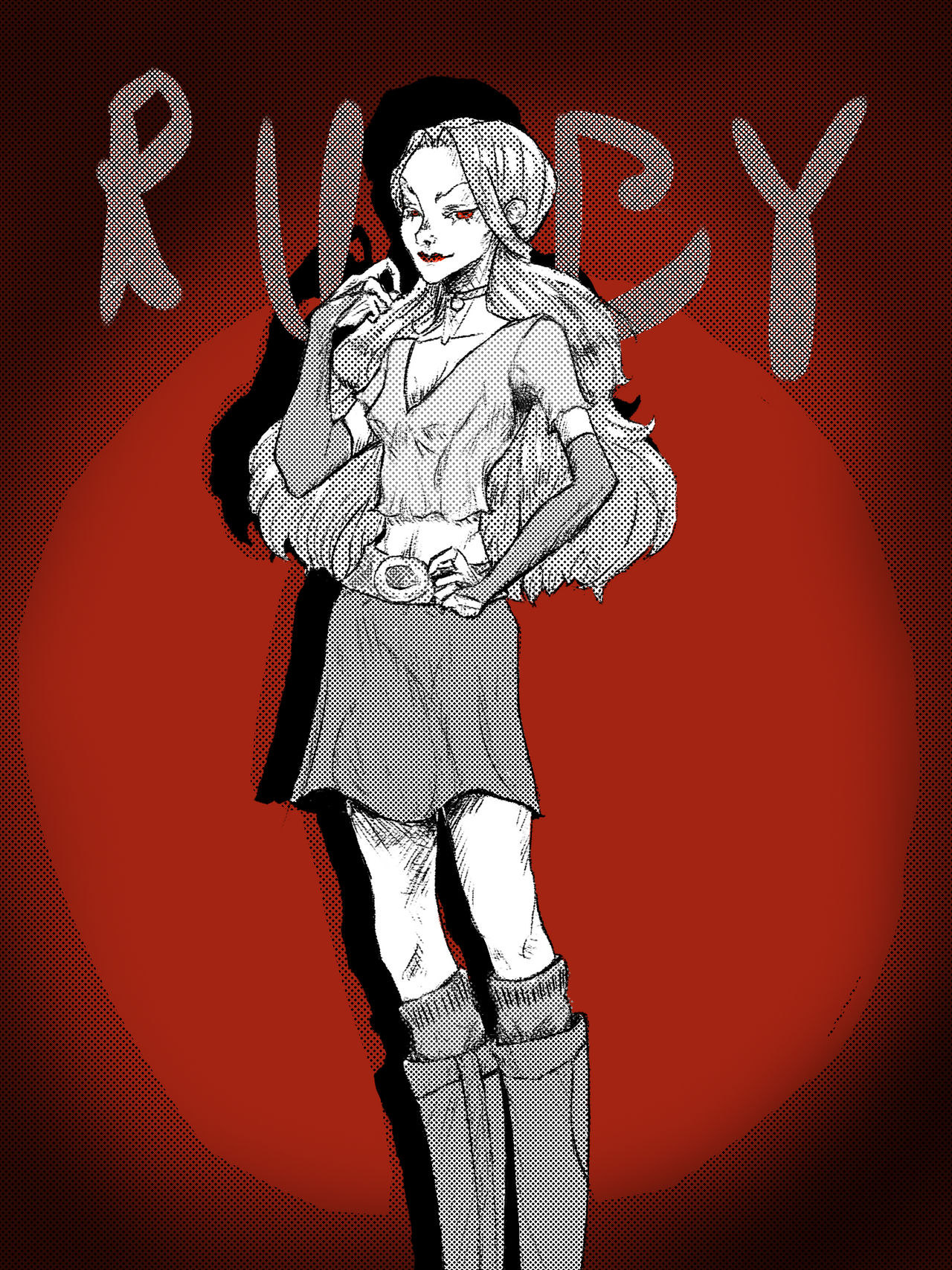 Ruby Flashyfur, Become Human by fleshlipsdrawfee on DeviantArt