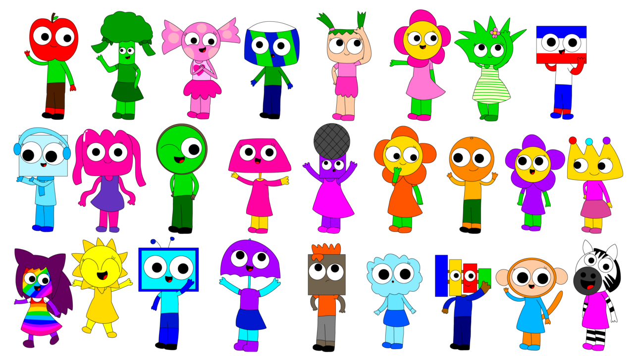 All ABC Children Characters by Awesomesuzy11 on DeviantArt