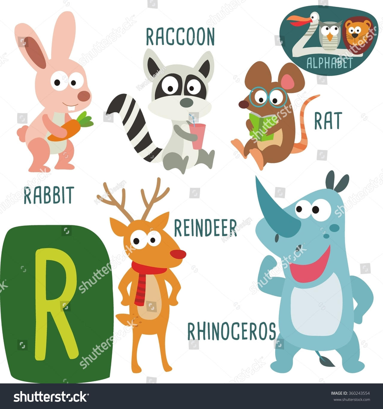 Abimal Cu R Zoo Alphabet: Letter R Animals by Awesomesuzy11 on DeviantArt