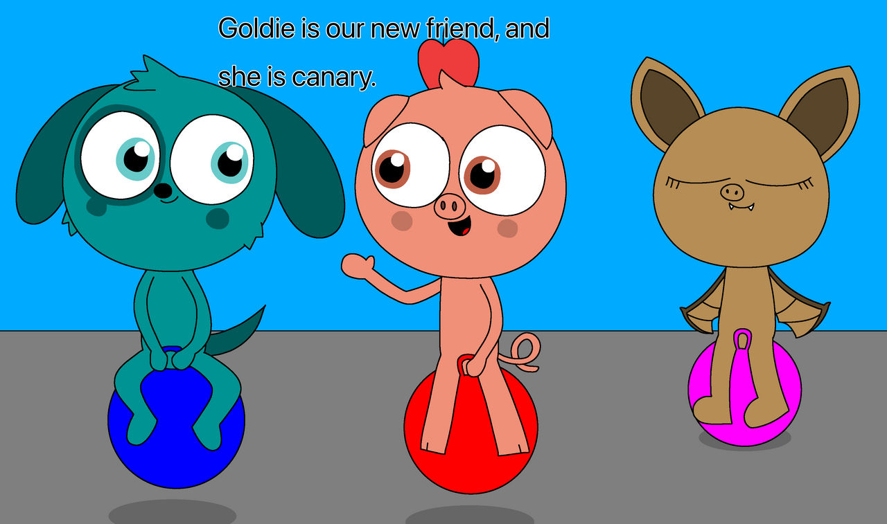 Wuffer Wuffer, Peter, and Felicia on Hopper Balls by Awesomesuzy11 on DeviantArt