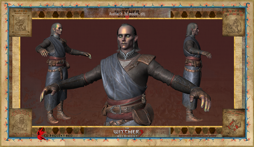 Avallac'h Witcher 3 (Link in description) by MerryMerrill on DeviantArt