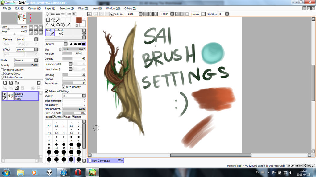 SAI Brushes by H4NDS0M3-J4CK