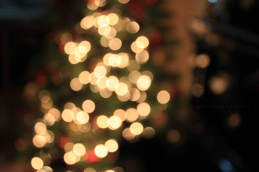 Christmas Tree Bokeh lights