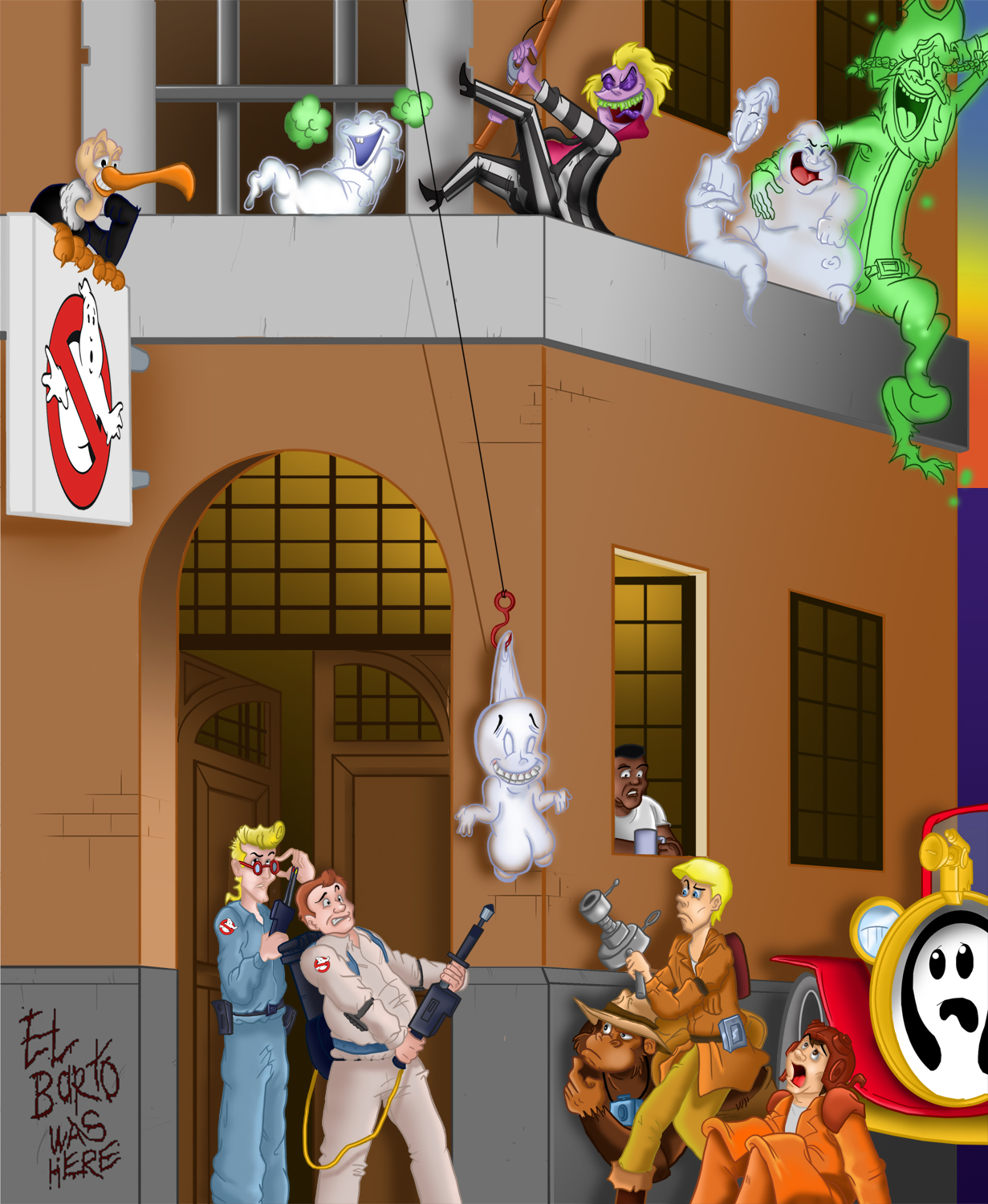 Toontown View - Ghostbuster HQ by BoscoloAndrea
