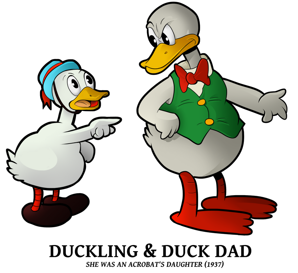 1937 - Duckling n Dad Duck by BoskoComicArtist on DeviantArt