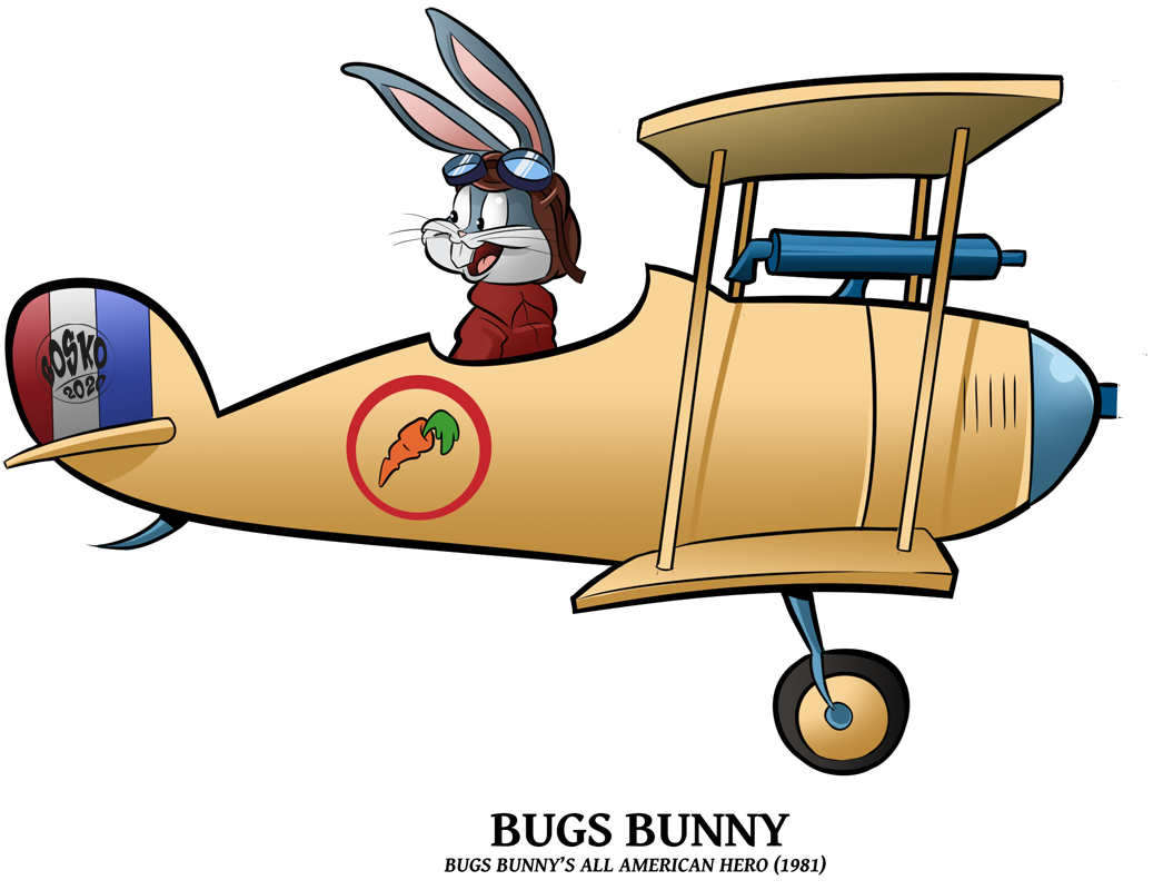 Bugs Bunny/ Bugs Bunny Biplane/ Cast Iron Bugs Bunny/ Vintage Bugs ...