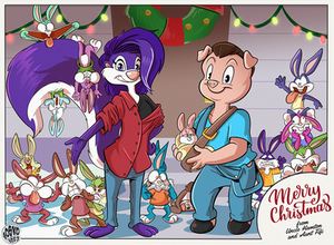 Commission - HnF Christmas cards pt1