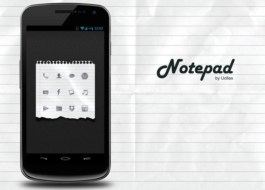 Notepad - Android Home Screen by Uollas on DeviantArt