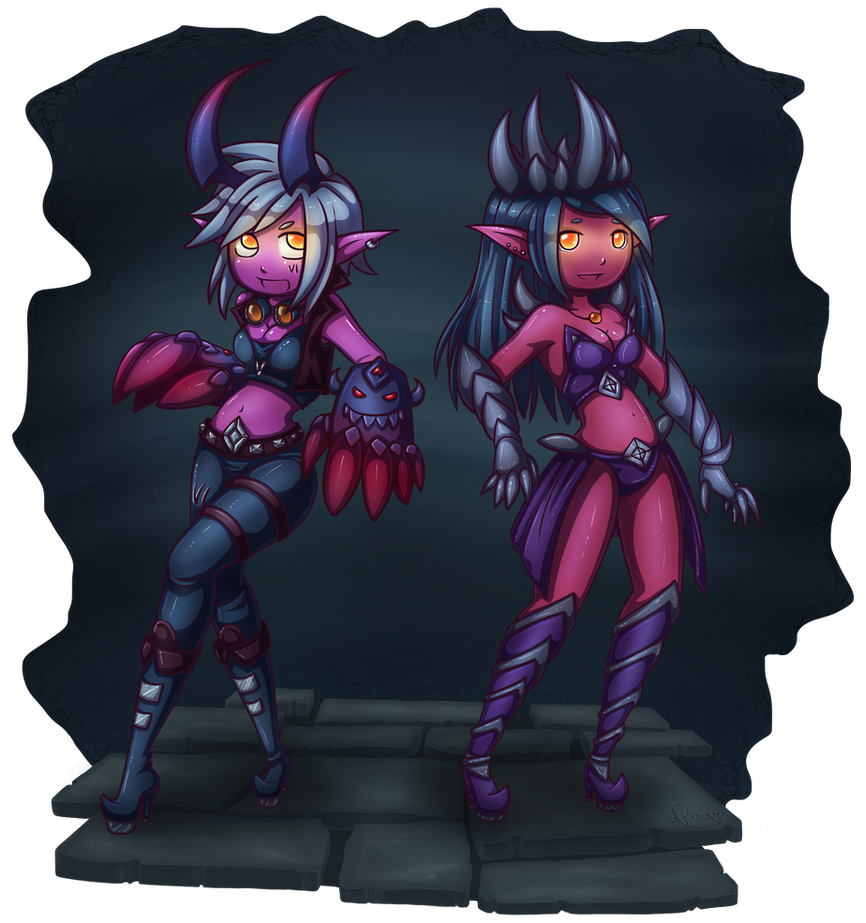 League Of Legends Demon Vi And Caitlyn By Slapunque On Deviantart