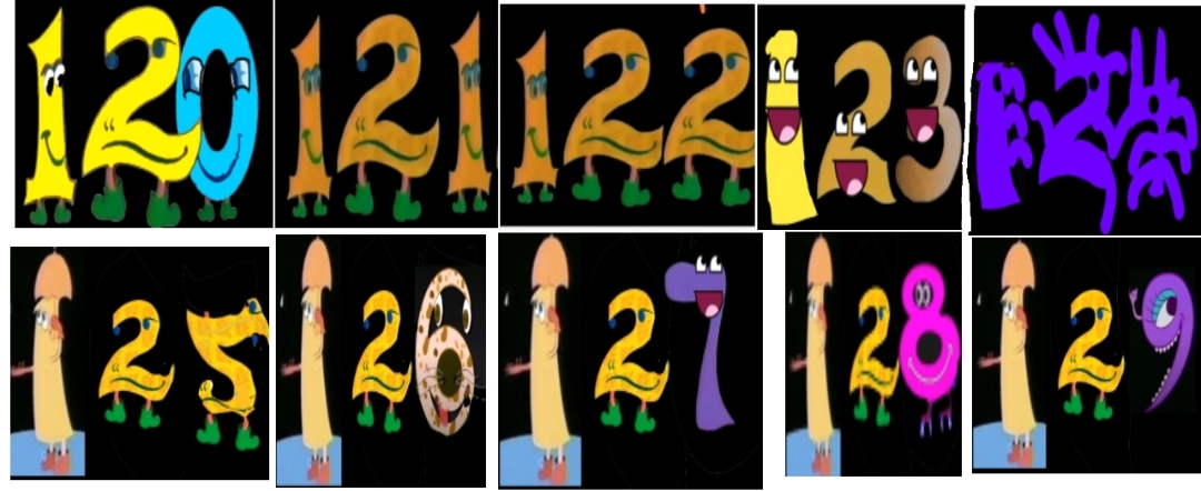 Vectorized Sesame Street Number Creatures 120-129 by nuhhjj on DeviantArt