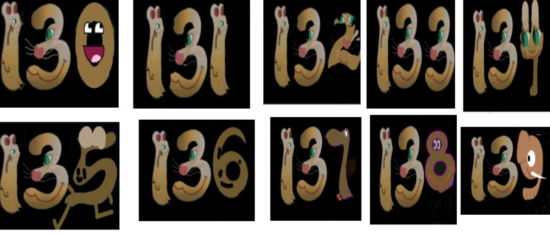 Vectorized Sesame Street Number Creatures 130-139 by nuhhjj on DeviantArt