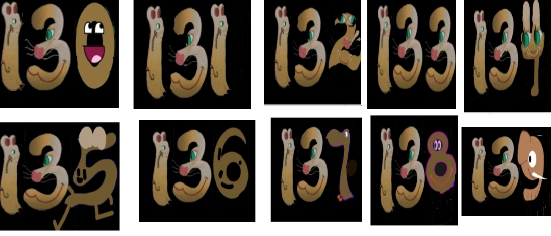 Vectorized Sesame Street Number Creatures 130-139 by nuhhjj on DeviantArt