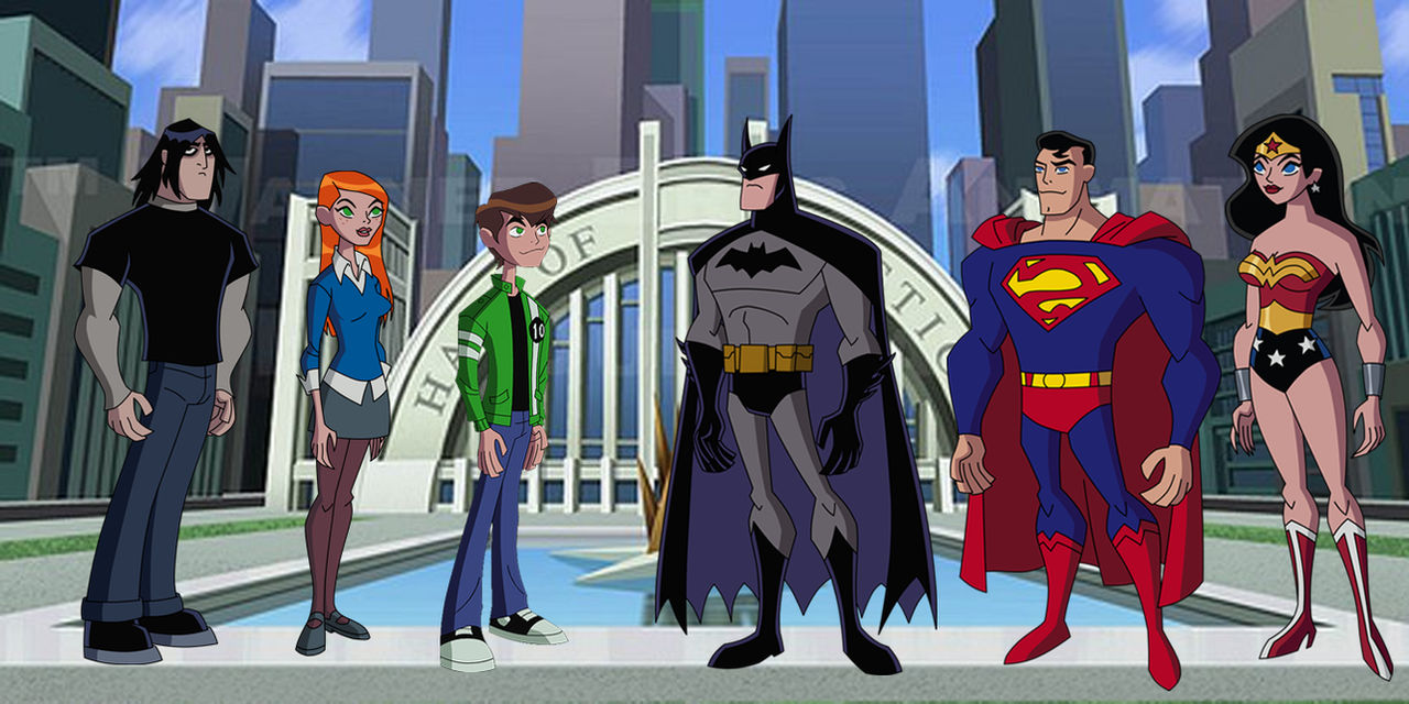 Alien Force Meets the Justice League by JupaGo25 on DeviantArt