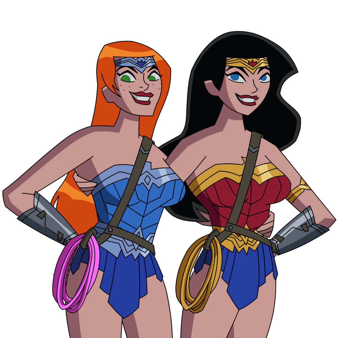 Wonder Woman Family Animated Style by Femmes-Fatales on DeviantArt