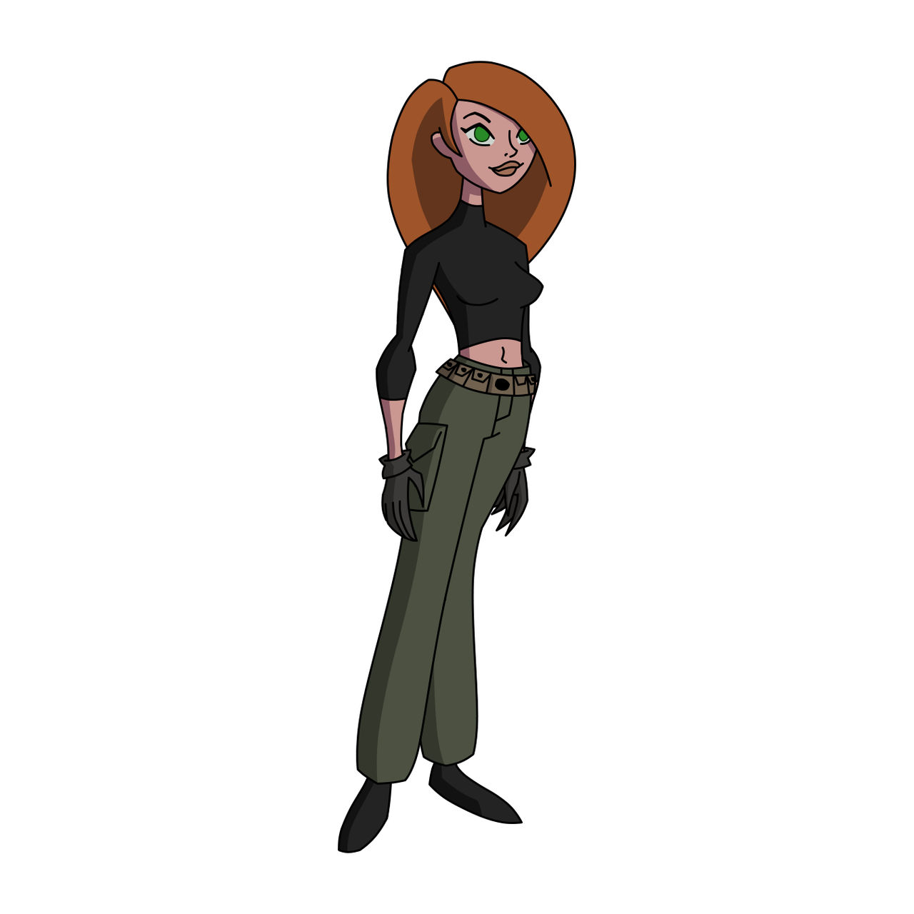 Kim Possible (Original Mission Outfit) by JupaGo25 on DeviantArt