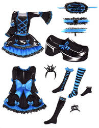 Blue Gothic Lolita dress