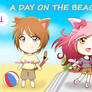 (CLOSE) A DAY ON THE BEACH - Kitties