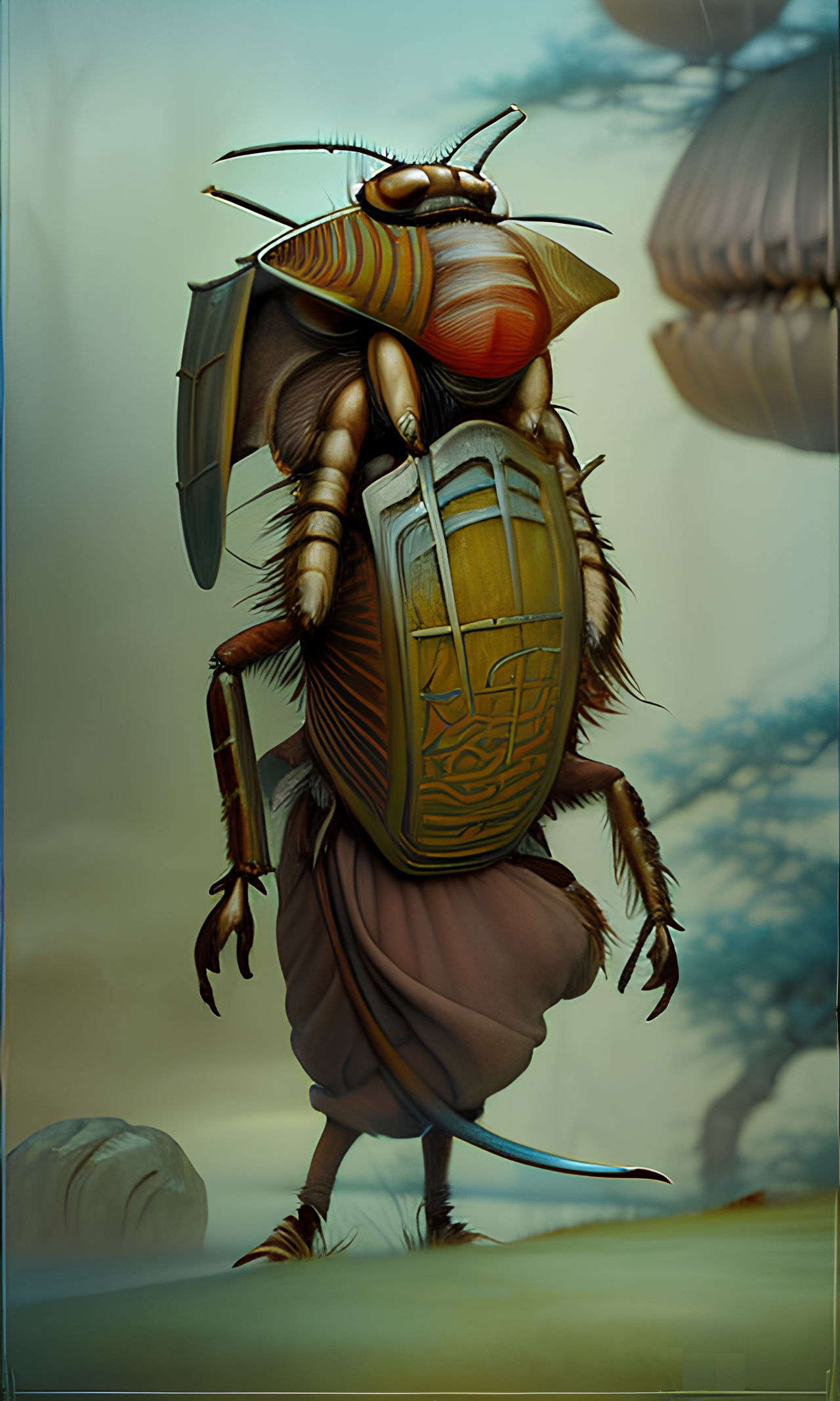 Cockroach Oni Cockroach Samurai by PaigeCompositor on DeviantArt