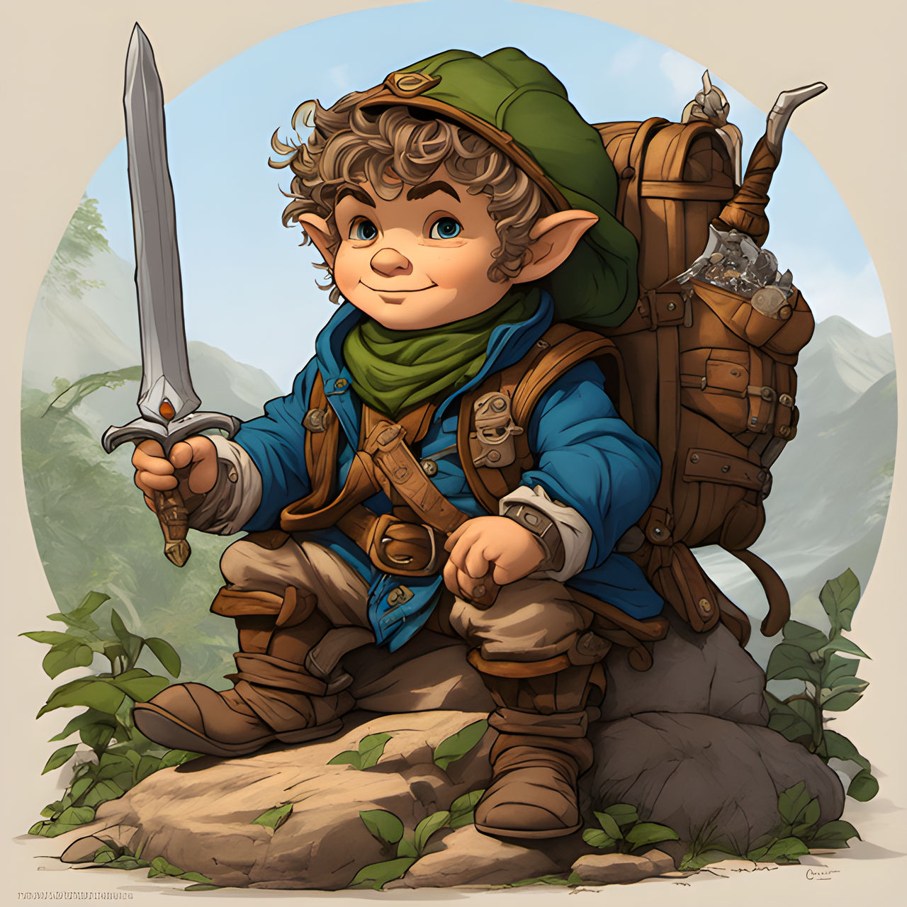 Halfling Riding A Rabbit Halfling by PaigeCompositor on DeviantArt