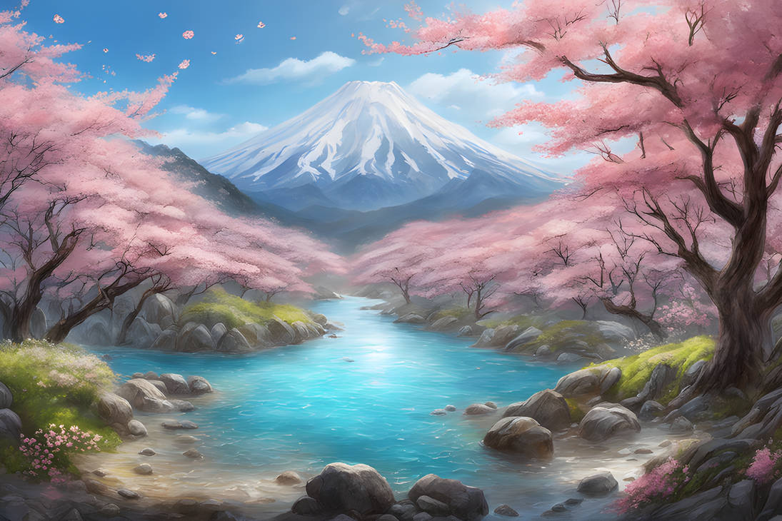 Japanese Spring Cartoon Japanese Spring by PaigeCompositor on DeviantArt