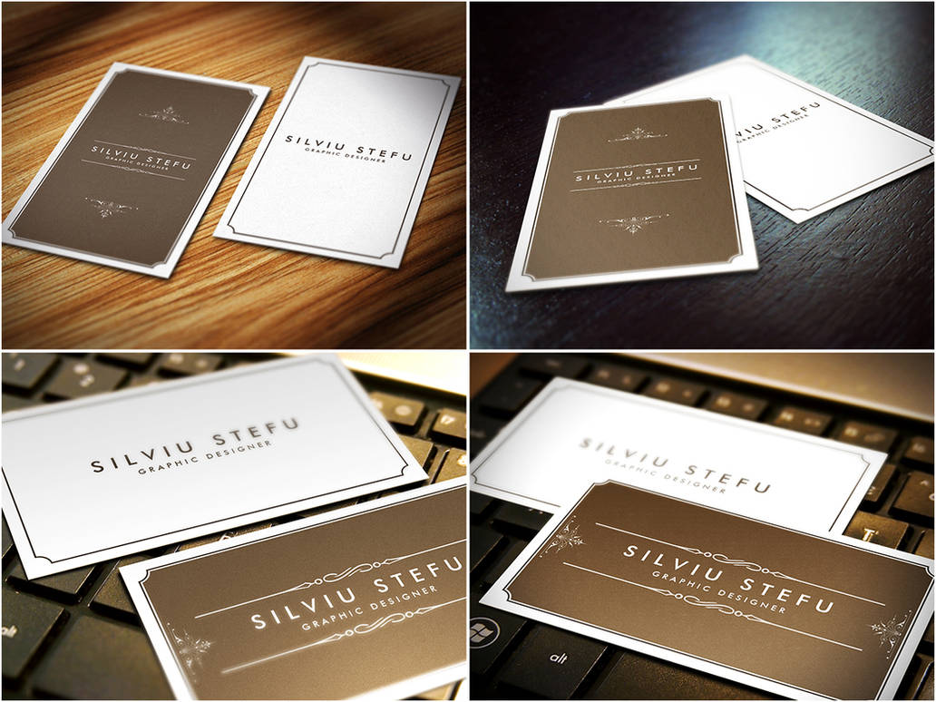 Business Card Mockups by stefusilviu