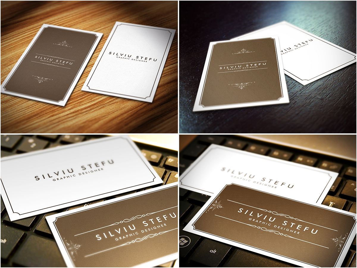 Business Card Mockups by stefusilviu