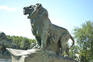 A Proud Lion Statue