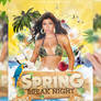 Tropical Spring Summer Beach Night Flyer Party