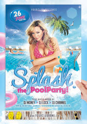 Splash Pool Party Flyer Template