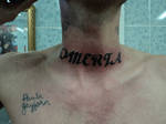 Omerta throat tattoo