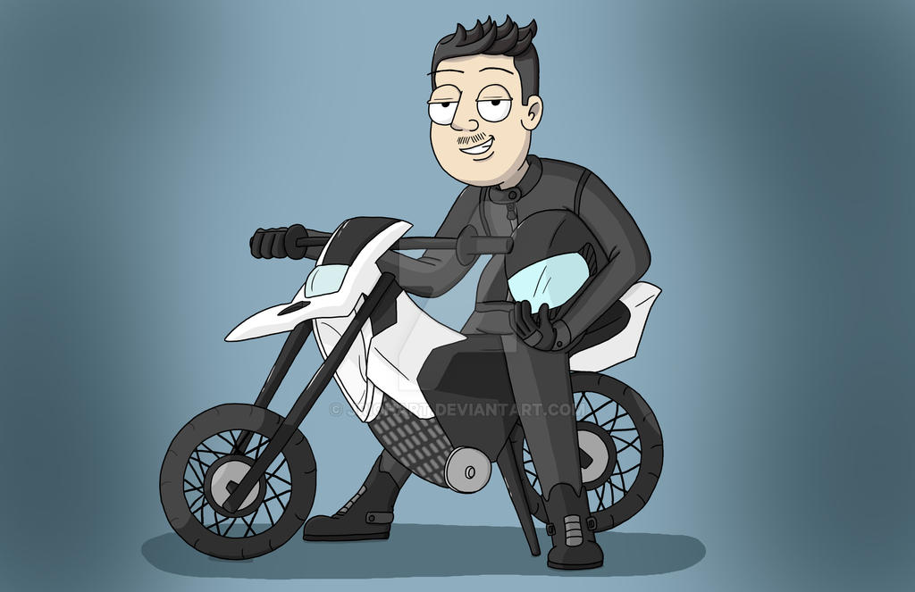 Sam Rider Animation Sam on bike by JRichArt on DeviantArt