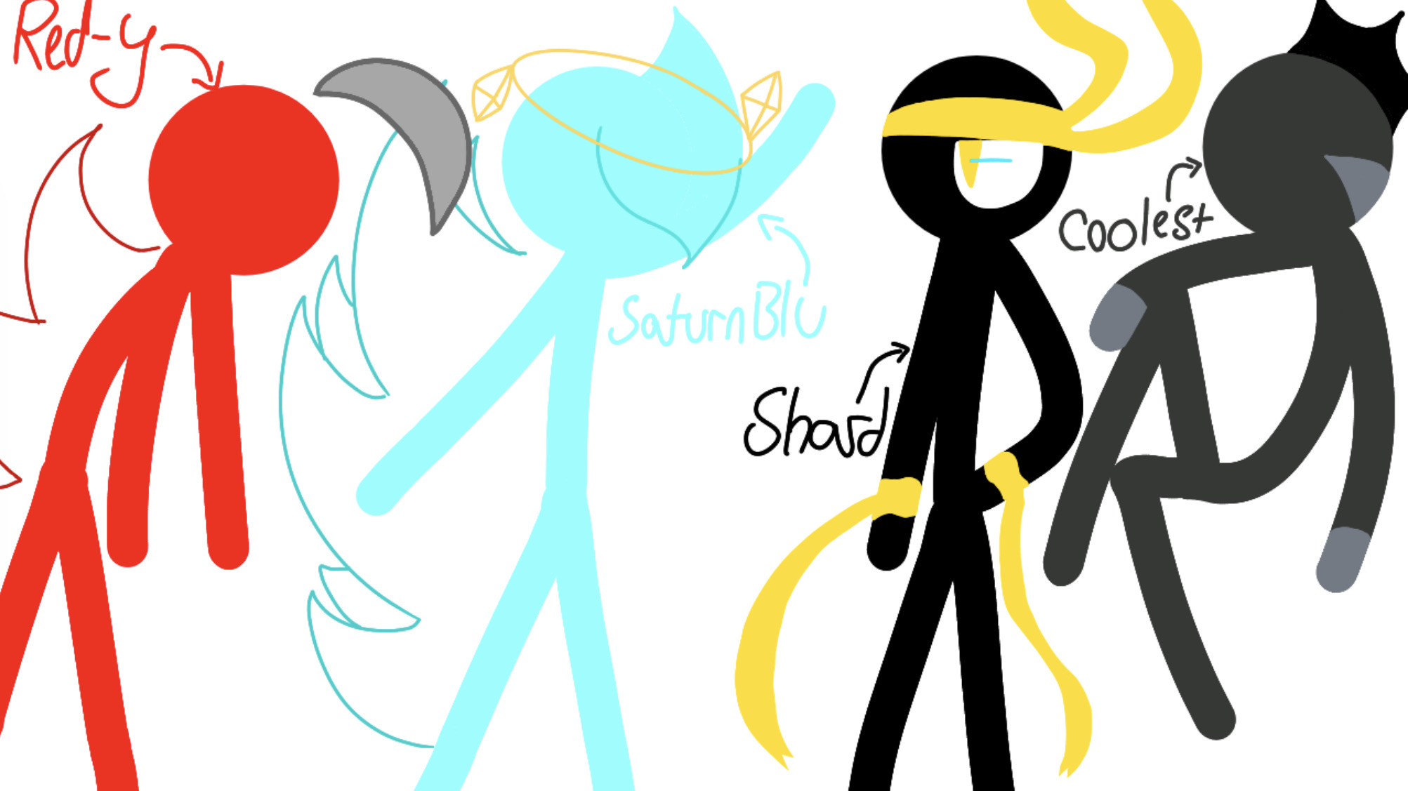 Stickfigures by JustAHedgehogArtist on DeviantArt