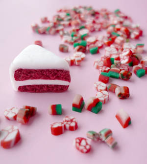 Christmas red velvet cake