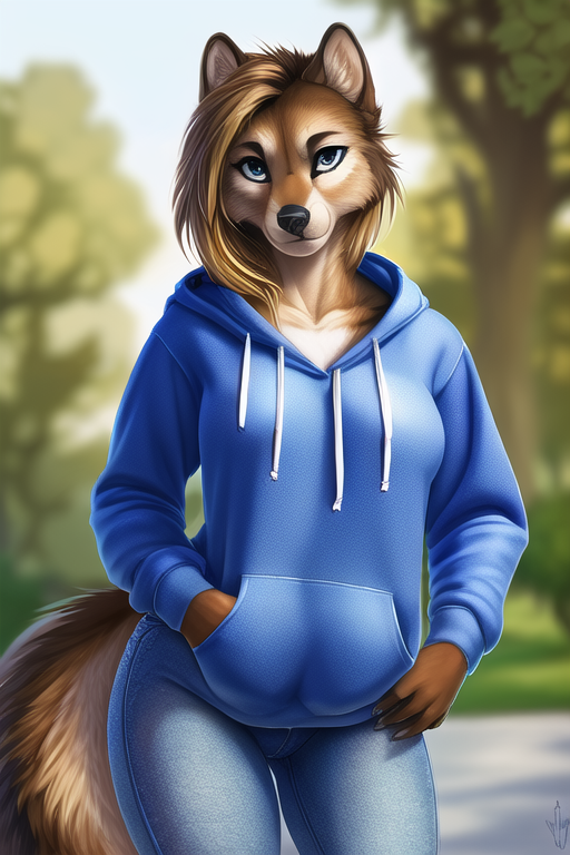 Furry art hoodie hotsell