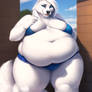 Fat white Wolf