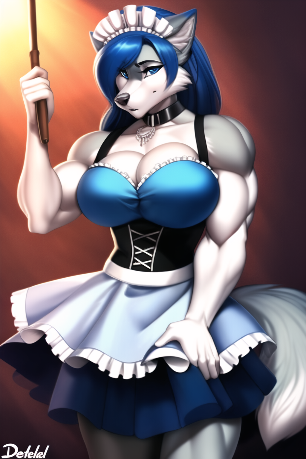 Buff maid 8 by hardboildchicken on DeviantArt