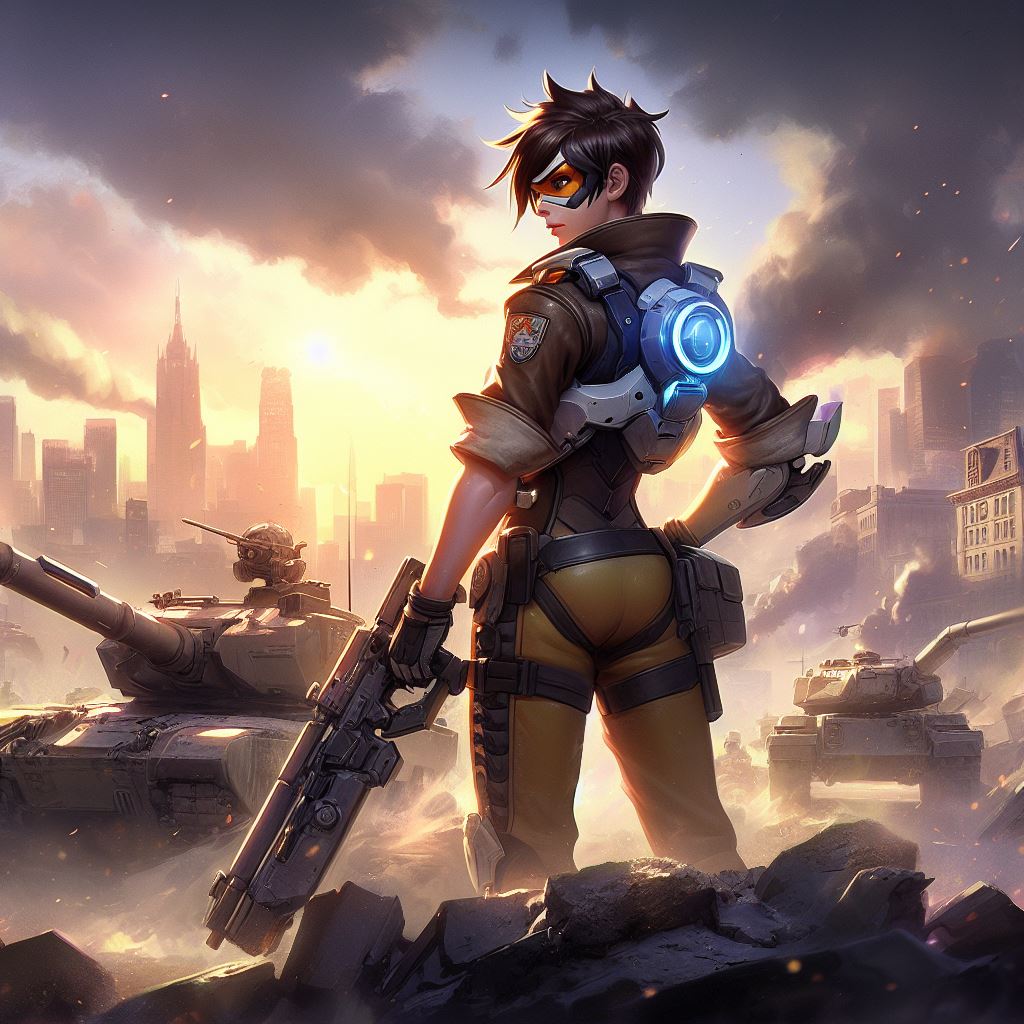 Tracer (Overwatch wallpaper) by gspy on DeviantArt