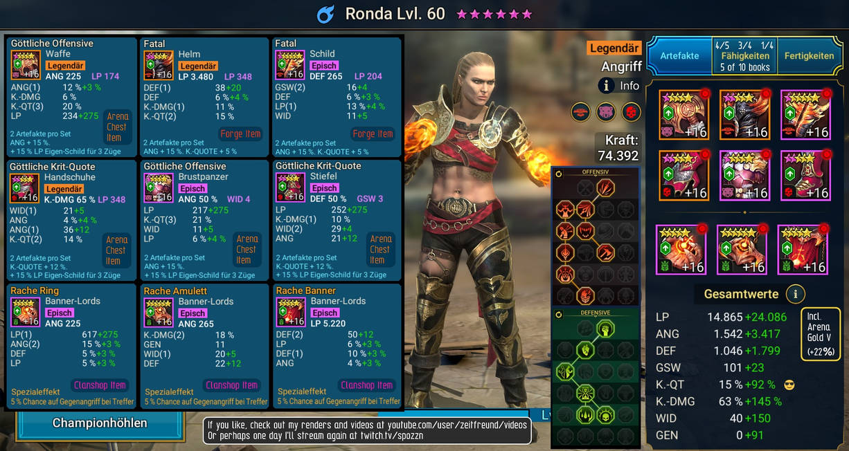 Raid Shadow Legends Ronda Build Midgame Mastery by Spozzn on DeviantArt