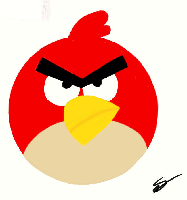 Angry Birds Sketch Coloured