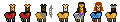 Enterprise-D Crew, as Llamas