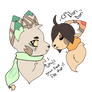 Mei and BonBon[RibbonFoxes]