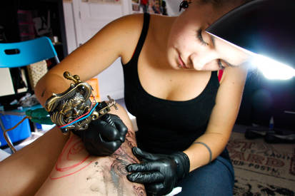 Me tattoing