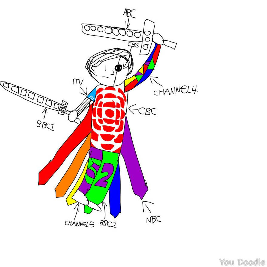 Tv channels as human by chikamotokenji on DeviantArt