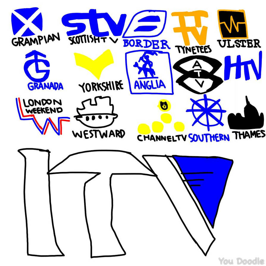Itv logo and its regions (1968-1974) version by chikamotokenji on ...