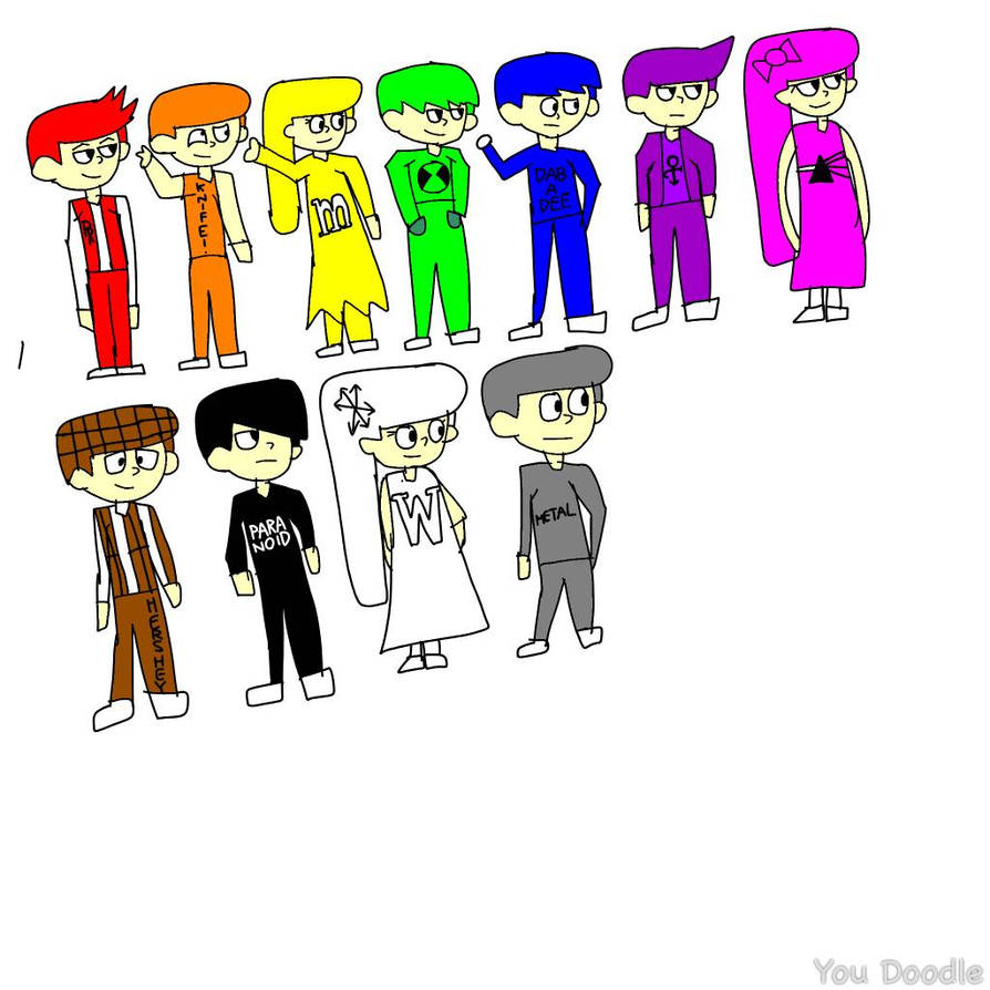 Colour as humans by chikamotokenji on DeviantArt