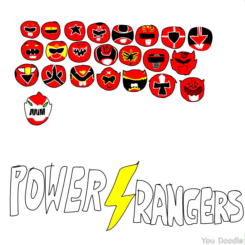 Red rangers fanart by chikamotokenji on DeviantArt