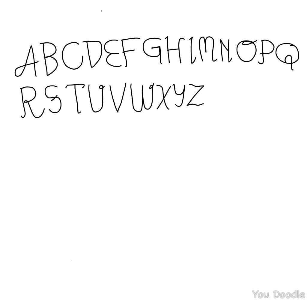 Alphabet scripper by chikamotokenji on DeviantArt