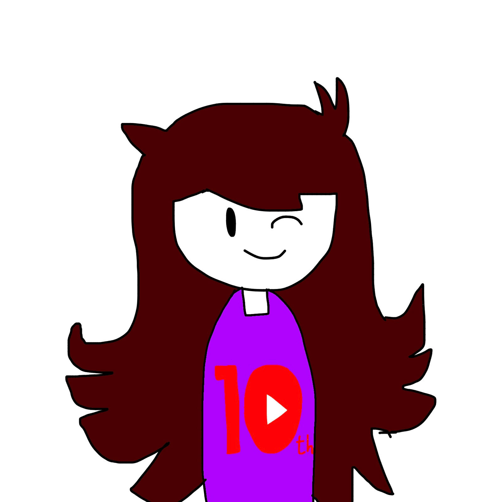 Jaiden Animations Channel 10th Anniversary art by chikamotokenji on