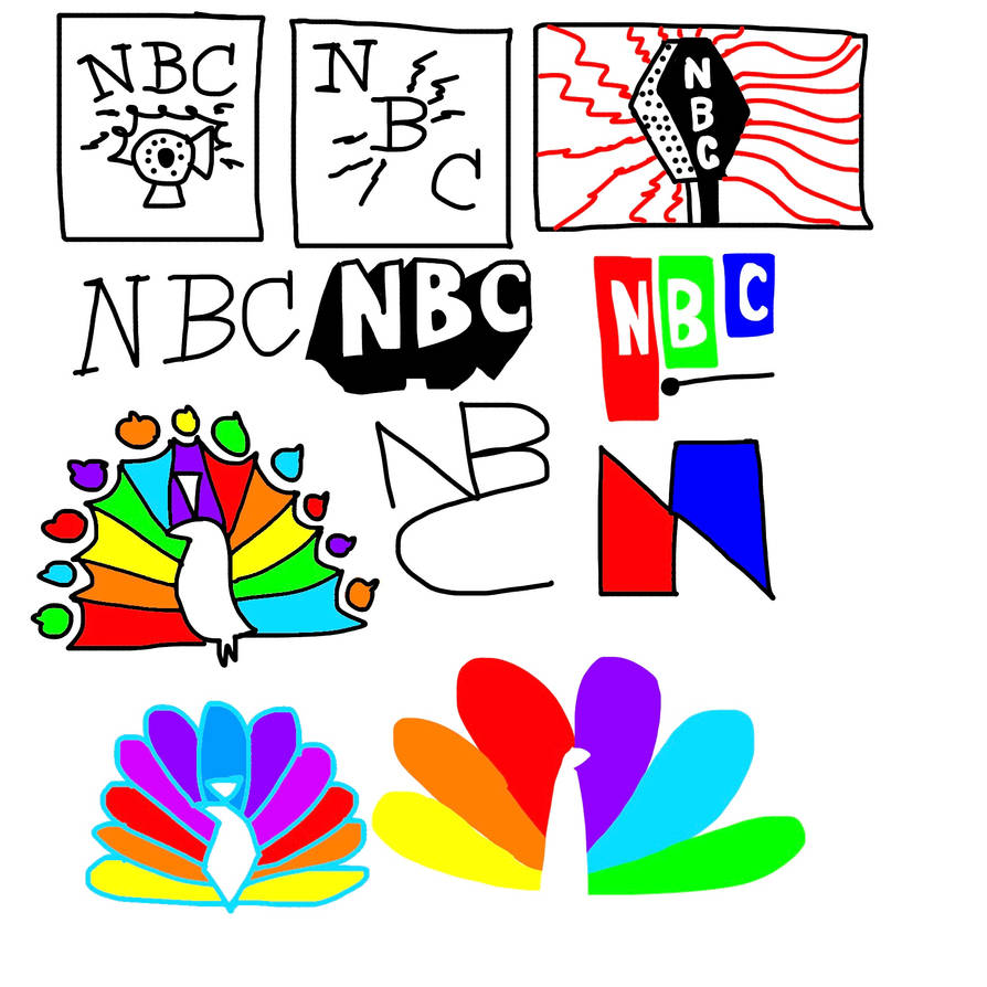 NBC logo history by chikamotokenji on DeviantArt